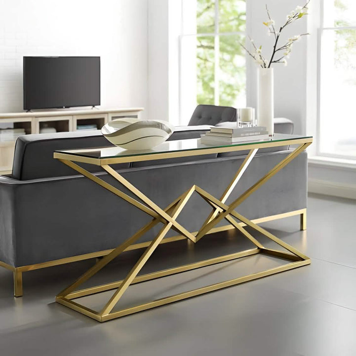 NArt138 - Glass Top Console