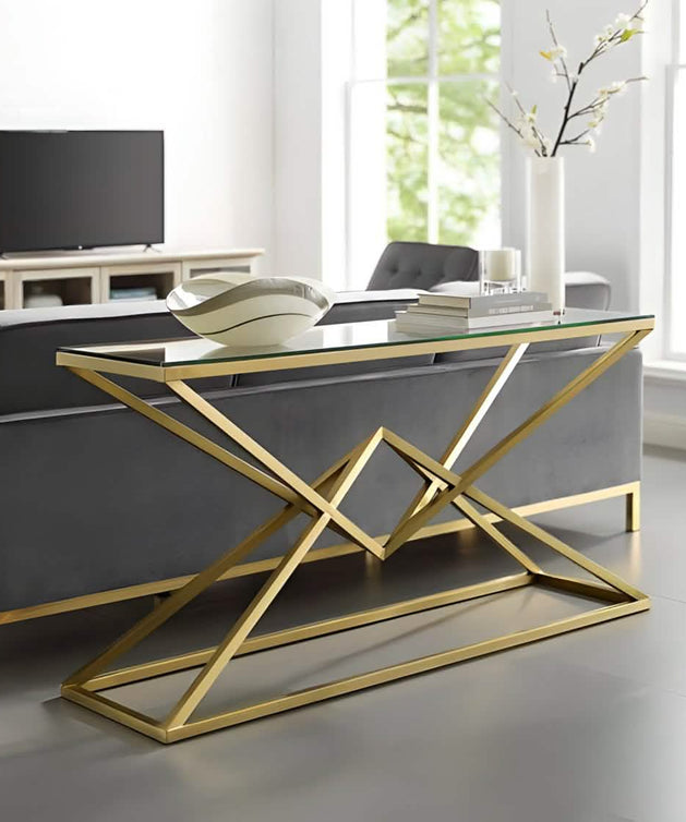 NArt138 - Glass Top Console