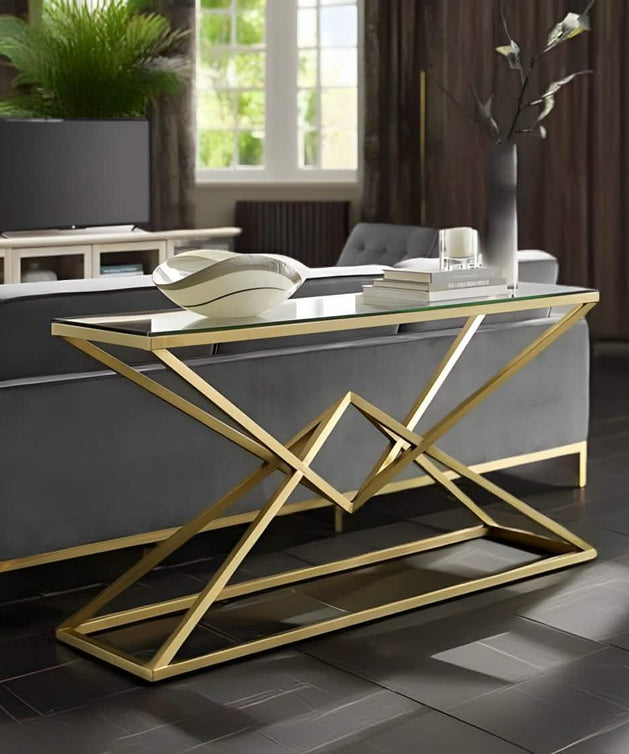 NArt138 - Glass Top Console