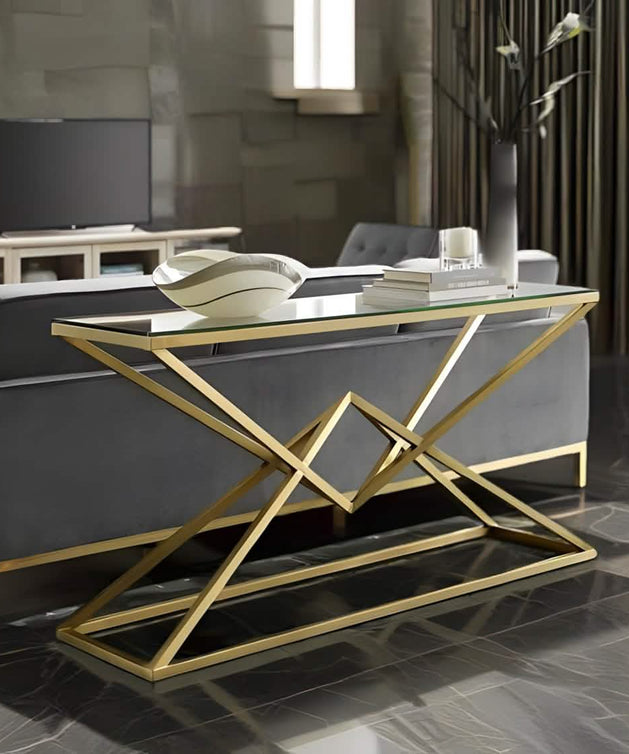 NArt138 - Glass Top Console