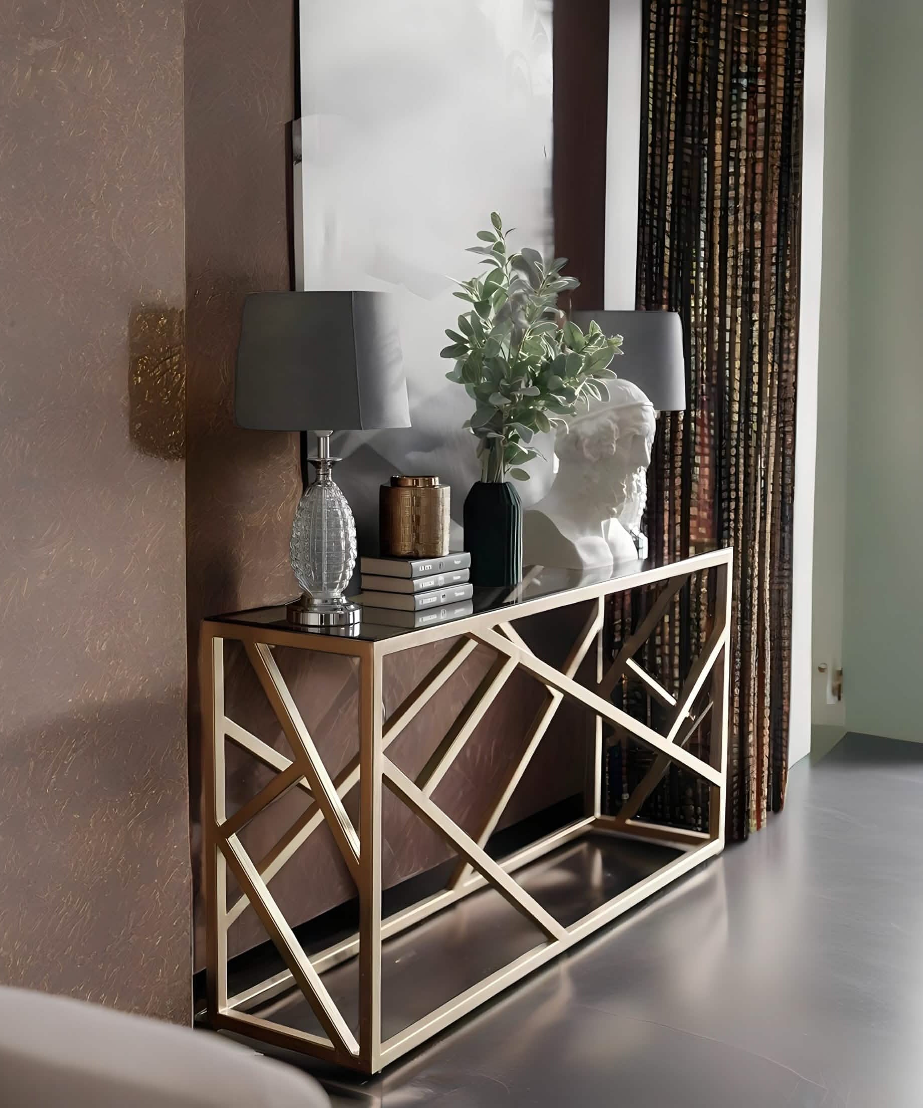 NArt139 - كونسول بسطح زجاج