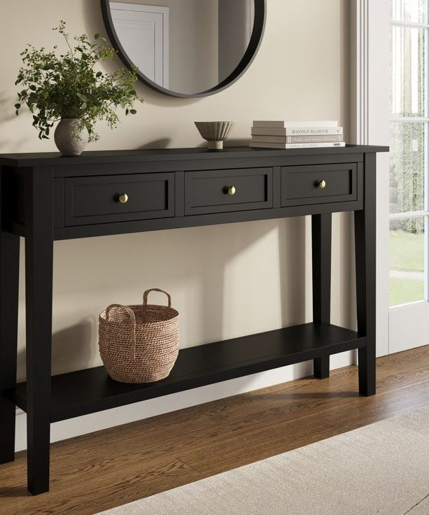 كونسول مع مرايا خشب سويد طبيعي  -  ART.W.AW1058