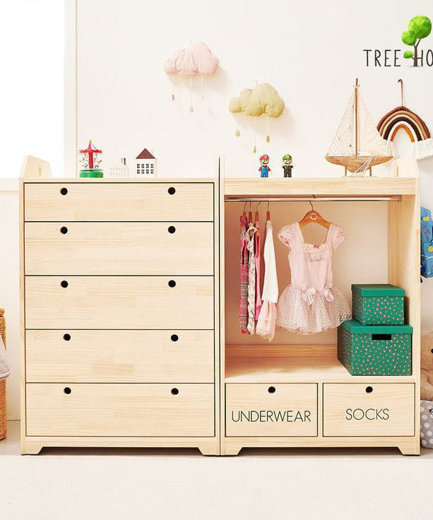 Baby wardrobe and drawer unit - ART.W.AW01134