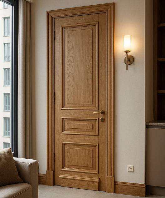 Natural wood door ART.W.AW07036