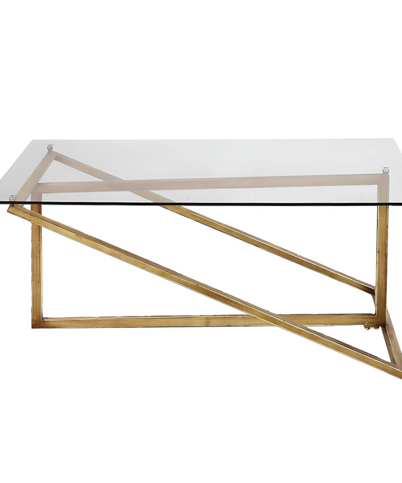 NArt210- Coffee table with glass top