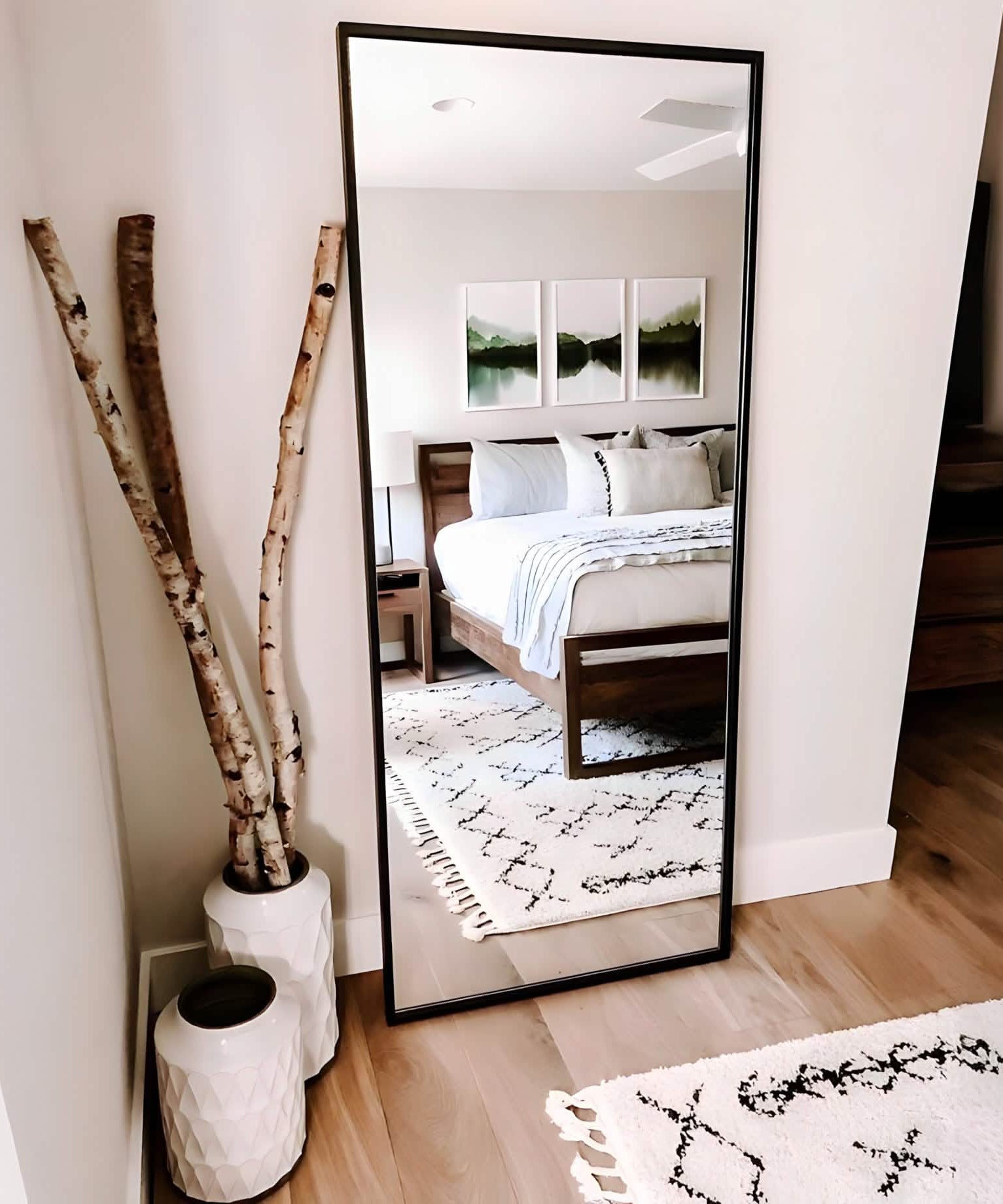 NArt160 - مرايا بإطار أسود