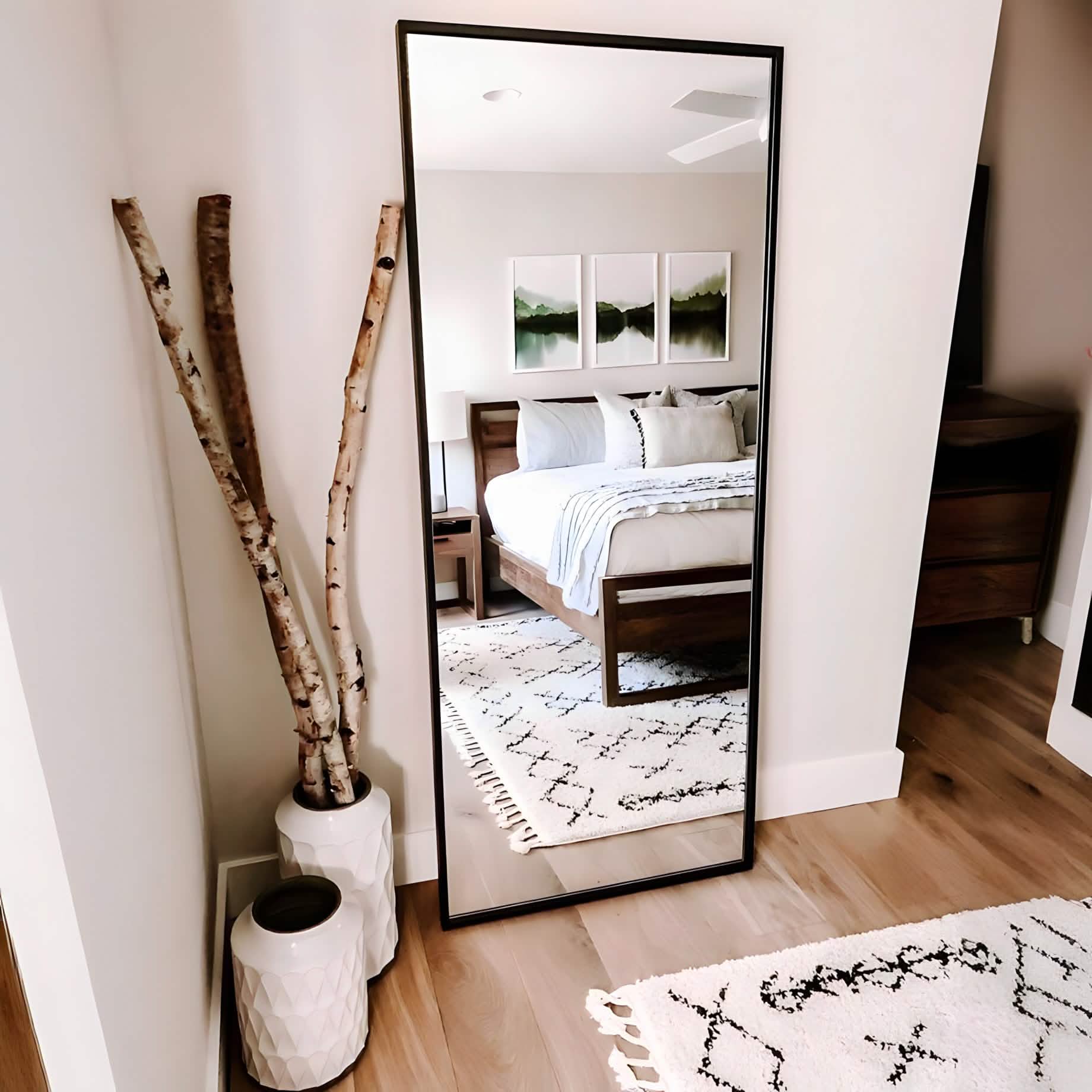 NArt160 - مرايا بإطار أسود