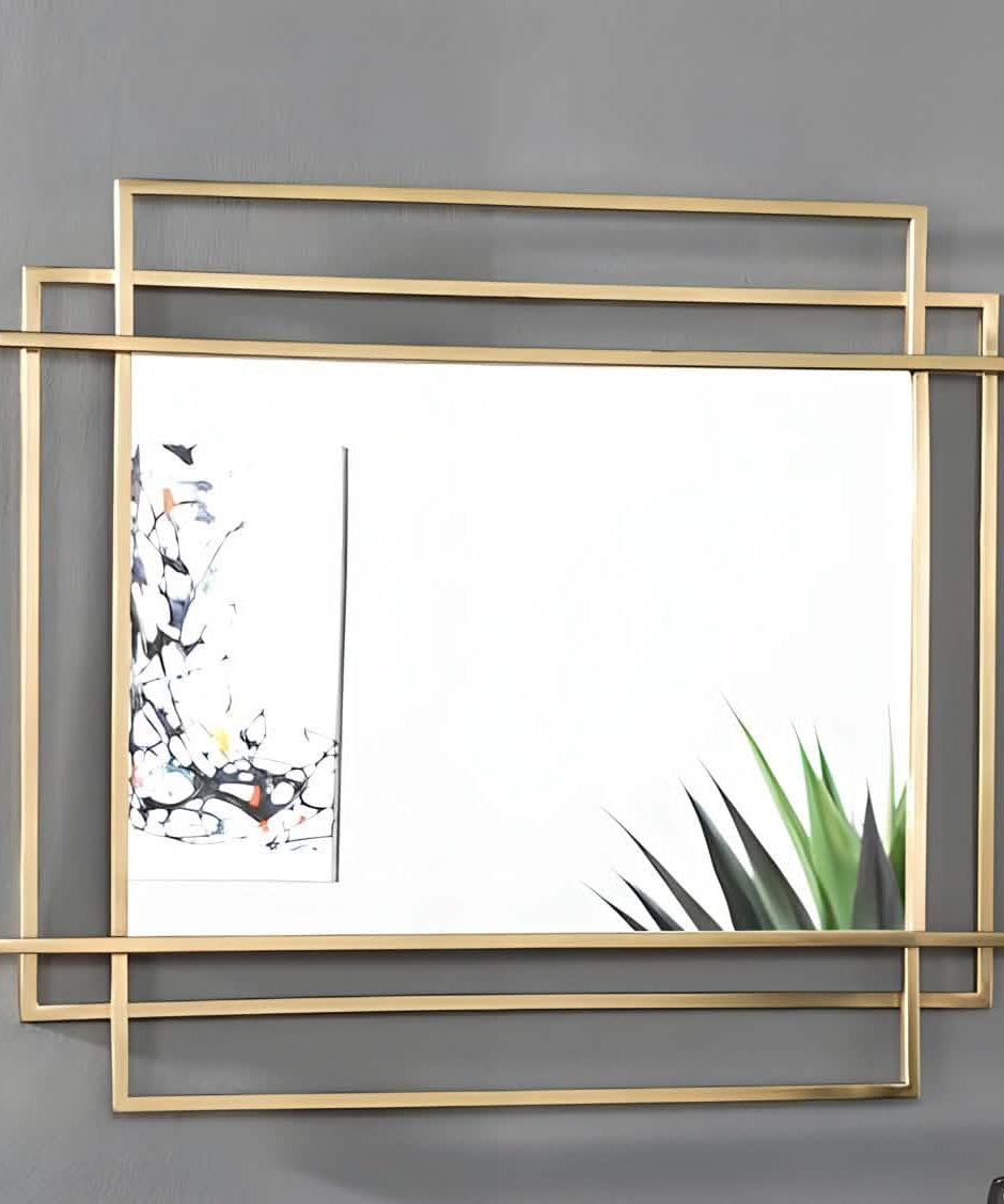 NArt161 - مرايا بإطار ذهبي