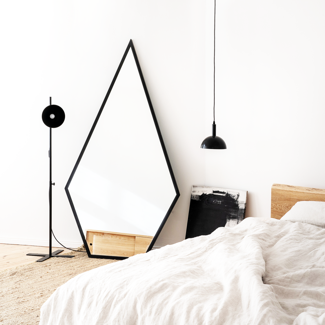 NArt170 - مرايا بإطار أسود