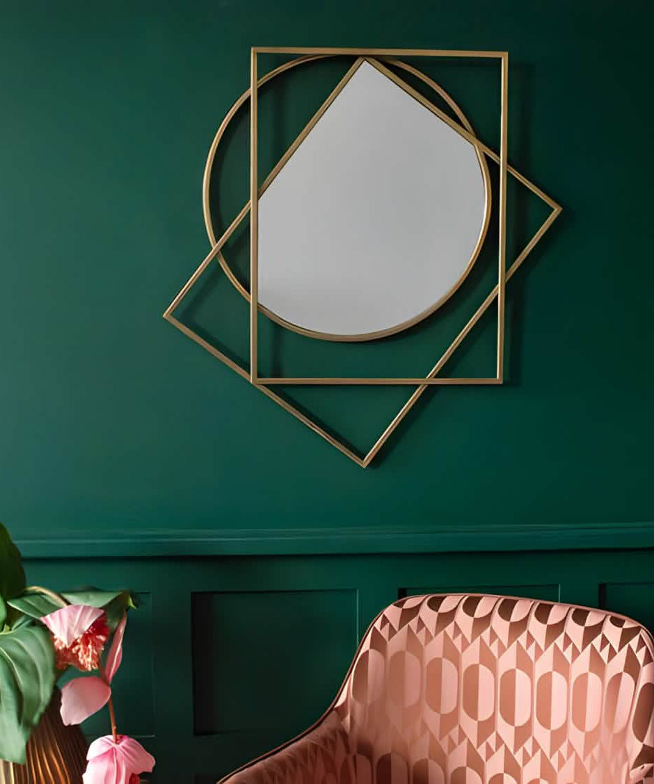 NArt171- مرايا بإطار ذهبي