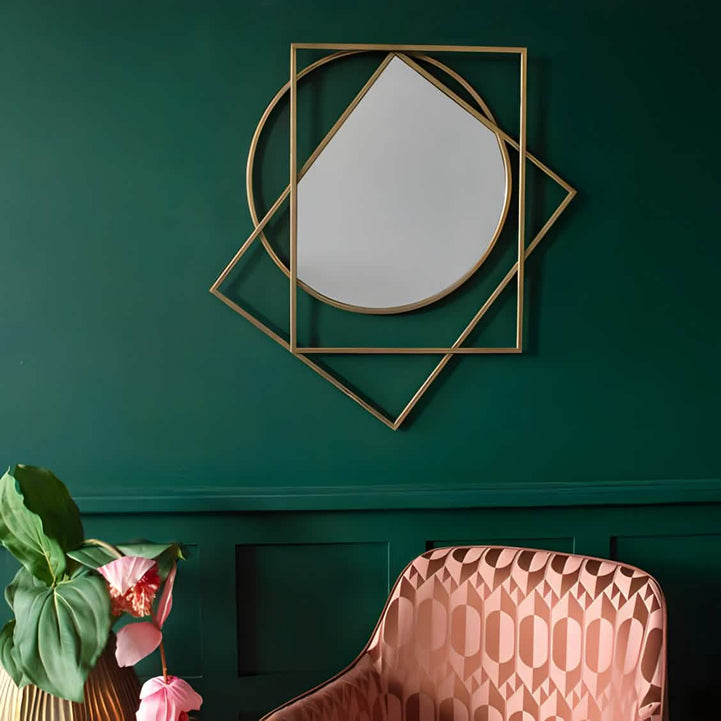 NArt171- Mirrors with a golden frame
