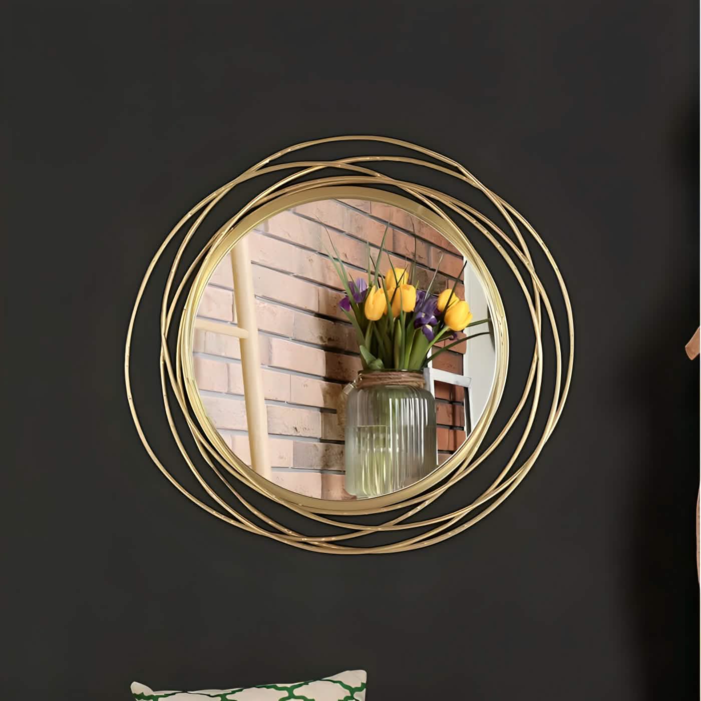 NArt174 - مرايا بإطار ذهبي
