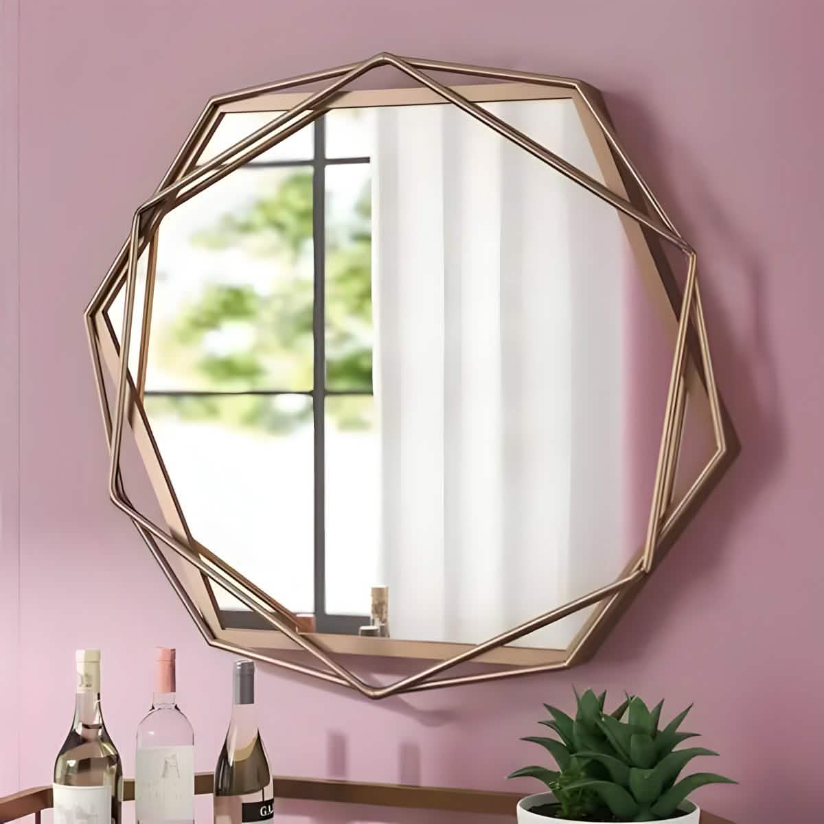 NArt176 - مرايا بإطار ذهبي