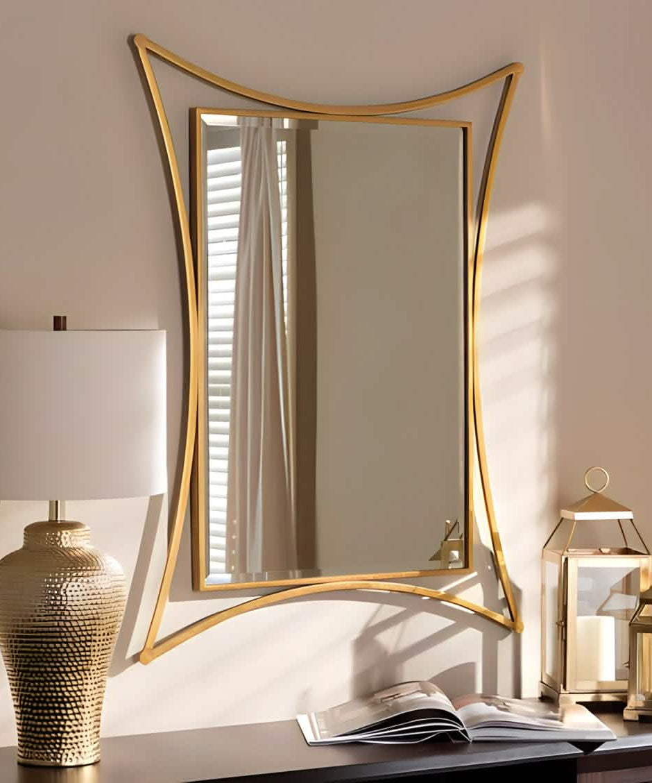 NArt179- مرايا بإطار ذهبي