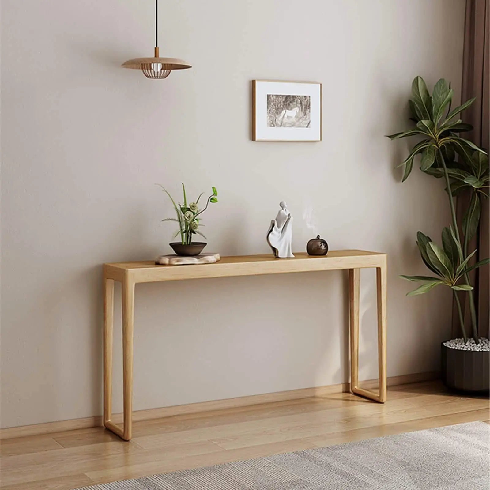 تسوق الأن من هومكس  كونسول مع برواز خشب سويد طبيعي  - ROD195 بأفضل سعر وأفضل جودة 