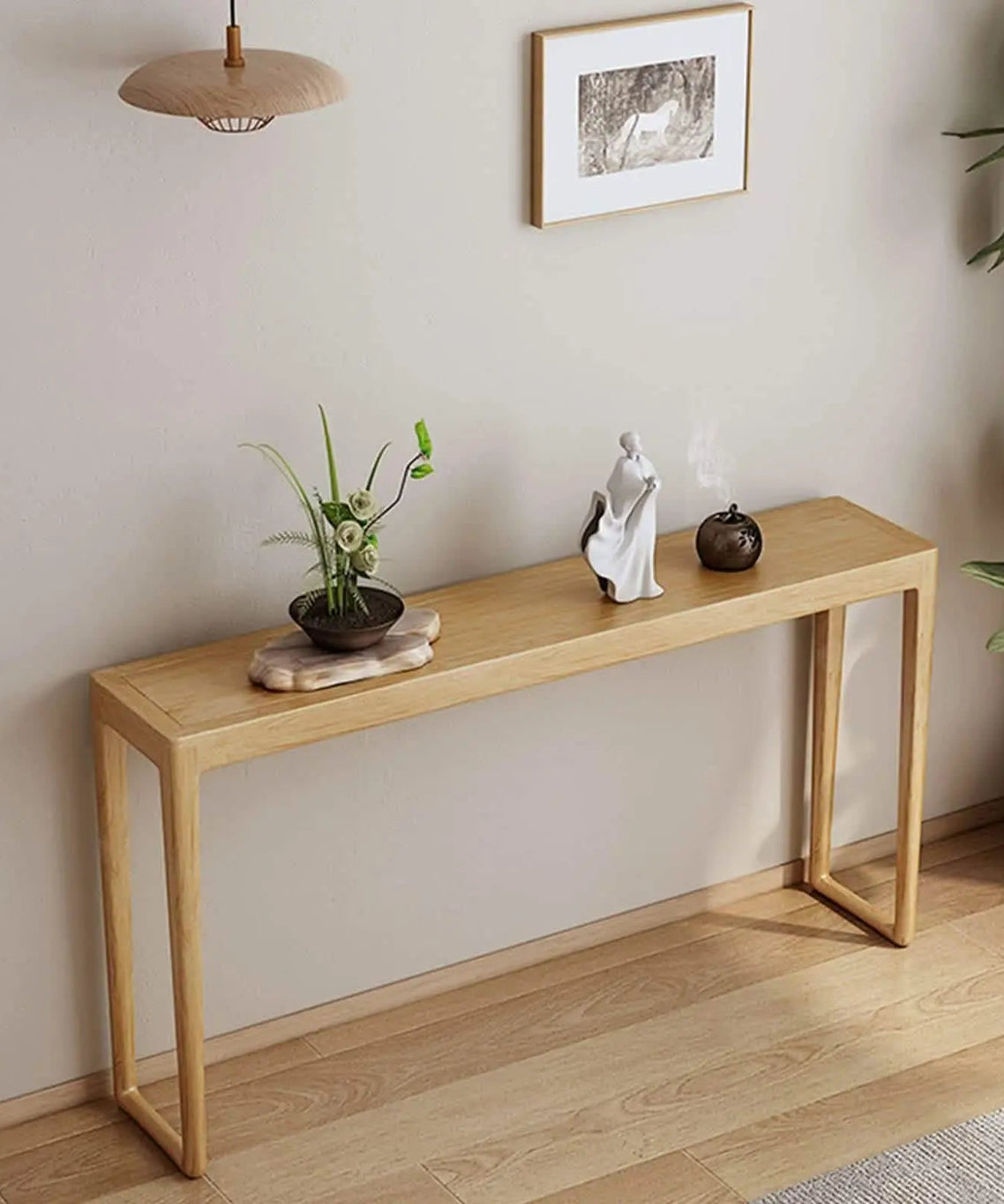 تسوق الأن من هومكس  كونسول مع برواز خشب سويد طبيعي  - ROD195 بأفضل سعر وأفضل جودة 