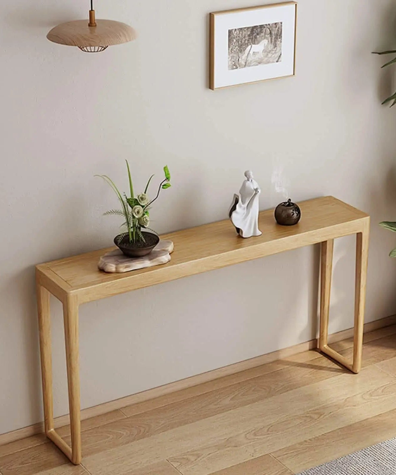 تسوق الأن من هومكس  كونسول مع برواز خشب سويد طبيعي  - ROD195 بأفضل سعر وأفضل جودة 