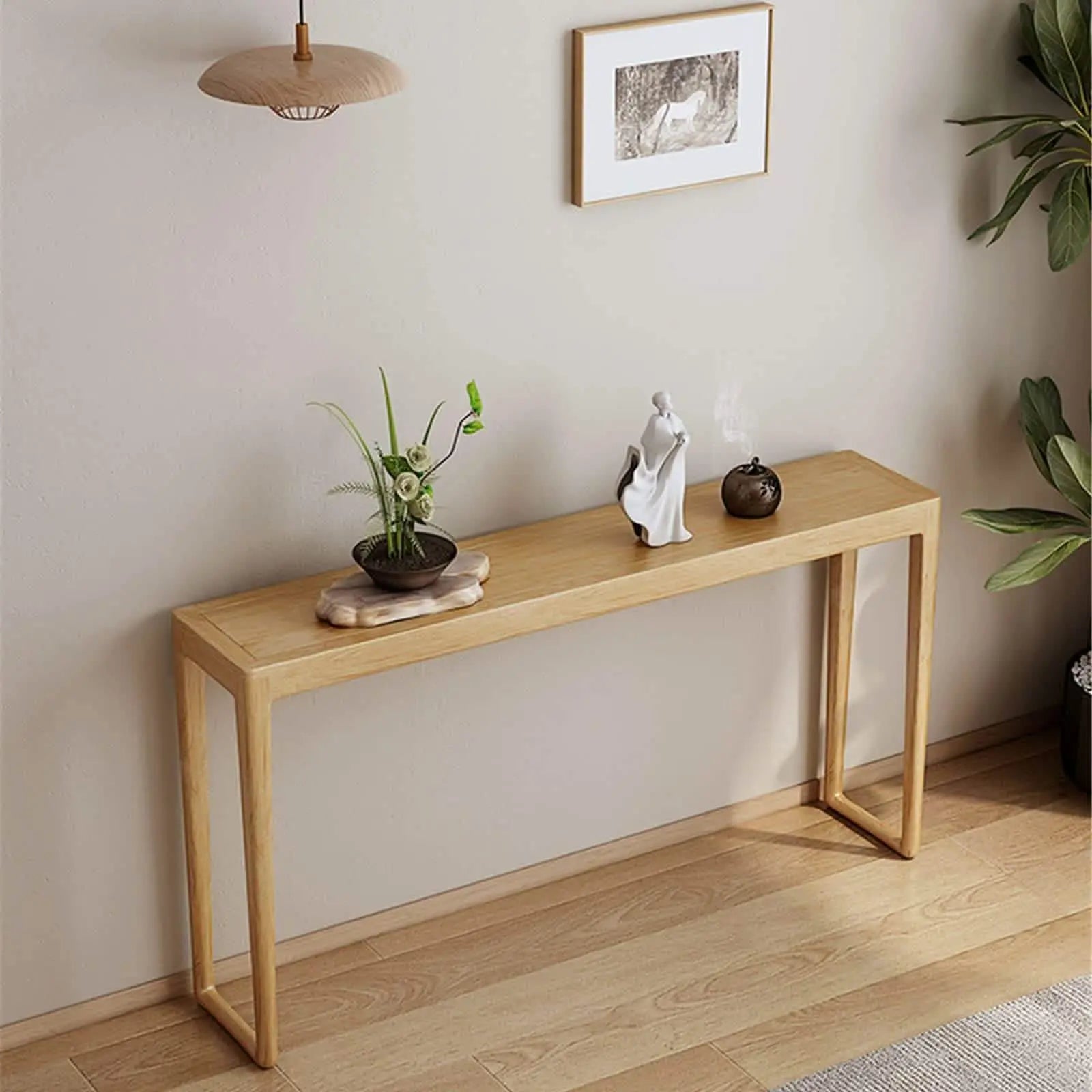 تسوق الأن من هومكس  كونسول مع برواز خشب سويد طبيعي  - ROD195 بأفضل سعر وأفضل جودة 