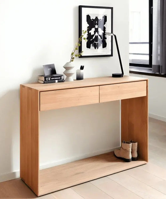 كونسول مع برواز خشب سويد طبيعي - ROD197 - Homix