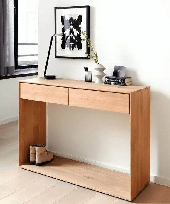 كونسول مع برواز خشب سويد طبيعي - ROD197 - Homix