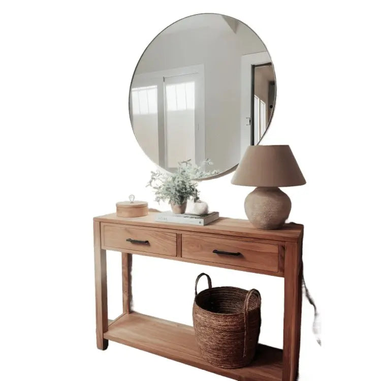 كونسول مع مرايا خشب سويد طبيعي - ROD213 - Homix