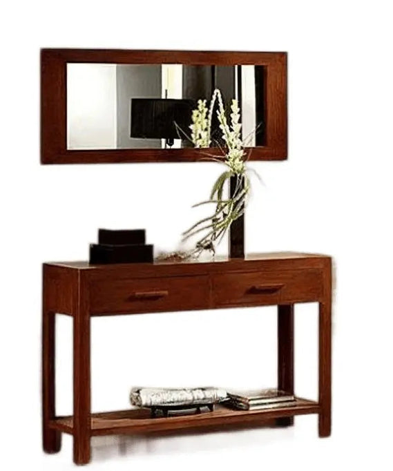 كونسول مع مرايا خسب سويد طبيعي - ROD214 - Homix