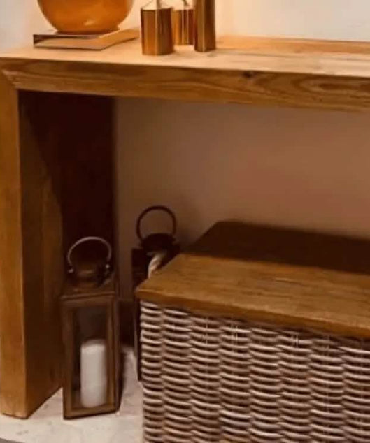 كونسول مع مرايا خشب سويد طبيعي - ROD221 - Homix