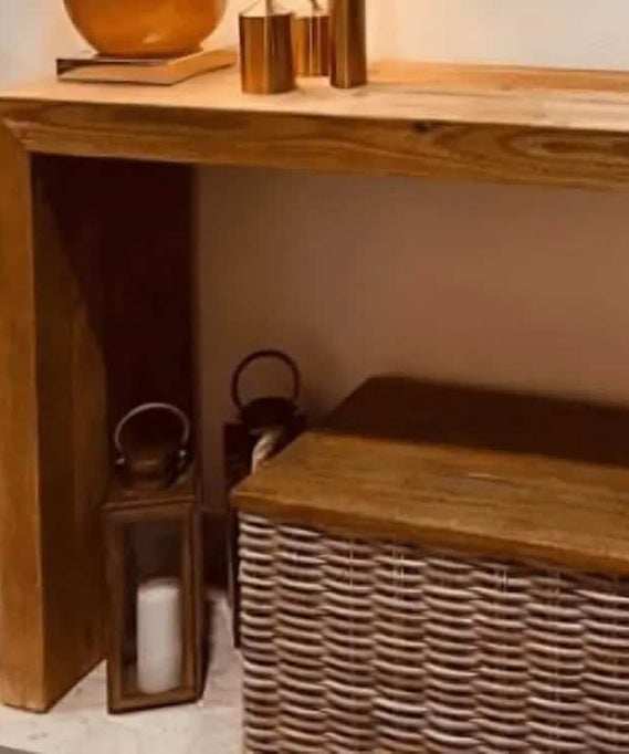 كونسول مع مرايا خشب سويد طبيعي - ROD221 - Homix