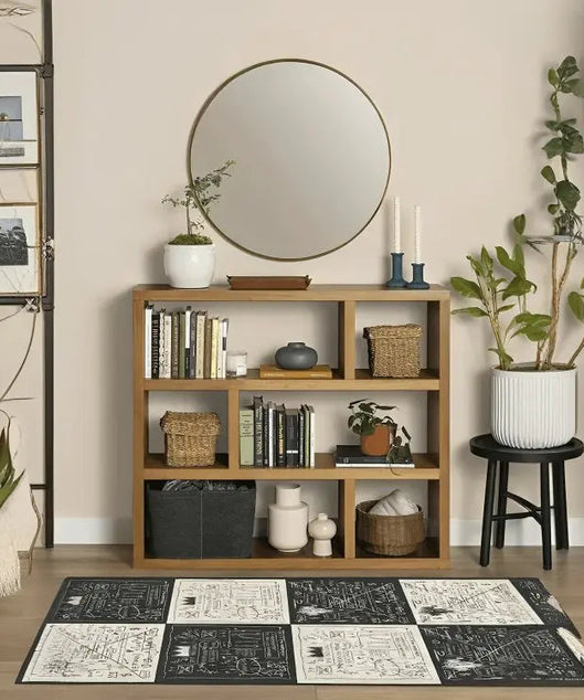 كونسول مع مرايا خشب سويد طبيعي - ROD222 - Homix