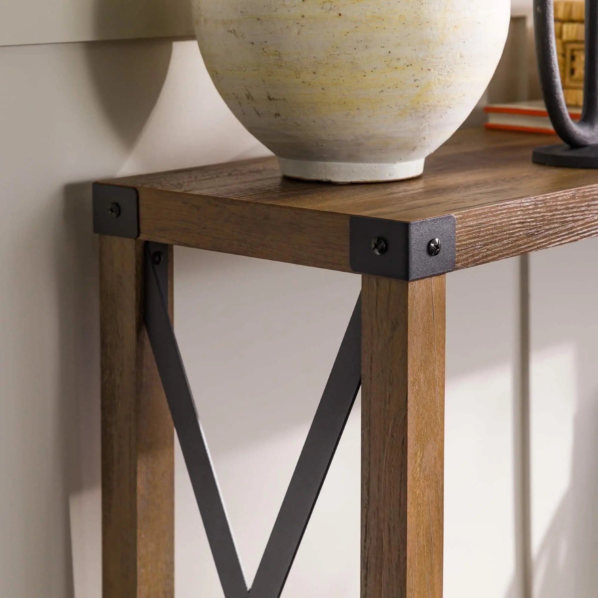 تسوق الأن من هومكس  كونسول مع برواز خشب سويد طبيعي - ROD224 بأفضل سعر وأفضل جودة 