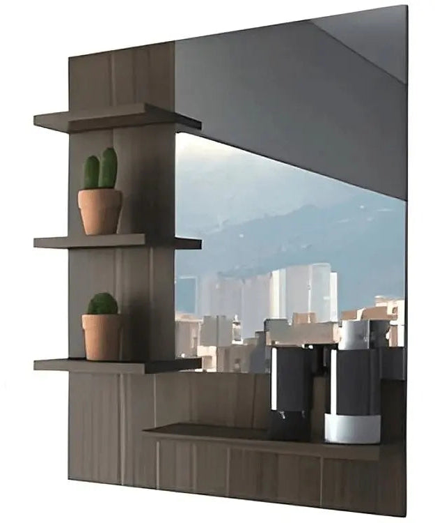 مرايا بأربع أرفف خشب كونتر - ROD34 - Homix