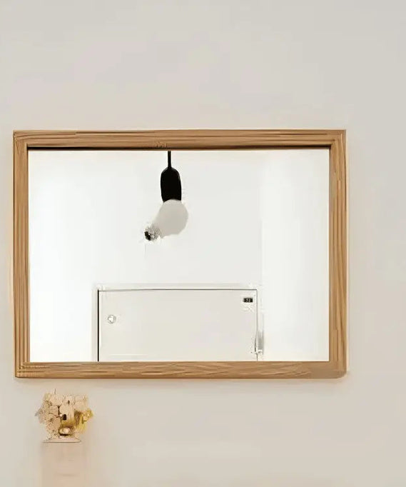 مرايا مربعة مع رف خشب موسكي - ROD42 - Homix