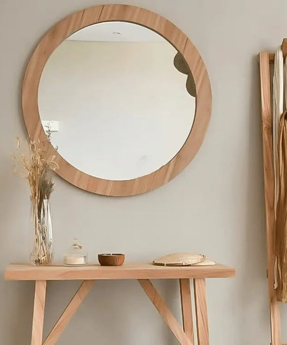 مرايا مع كونسول مع علاقة ملابس خشب موسكي - ROD61 - Homix