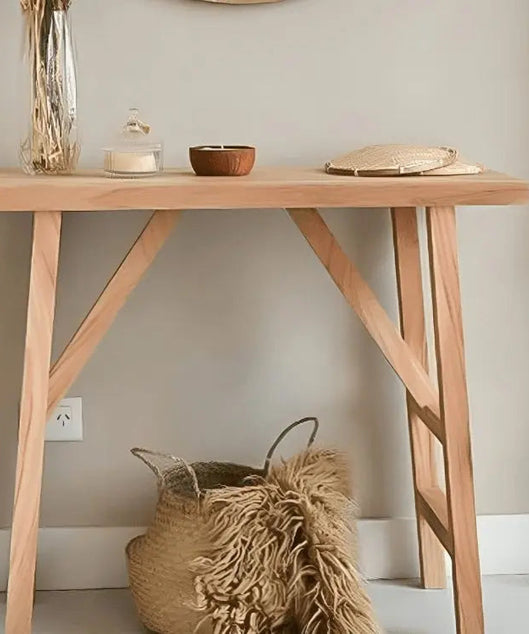 مرايا مع كونسول مع علاقة ملابس خشب موسكي - ROD61 - Homix