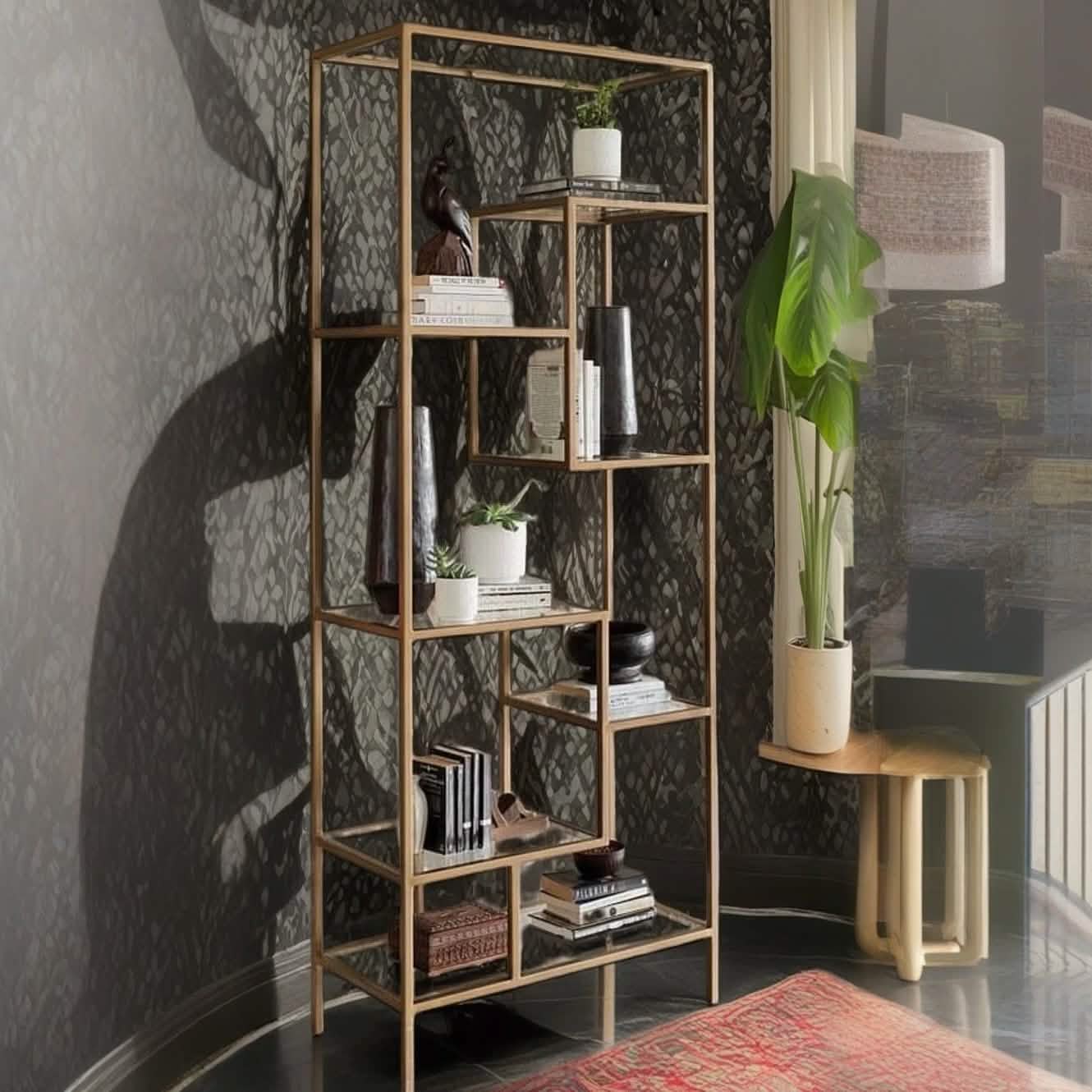 NArt142- وحدة أرفف معدن