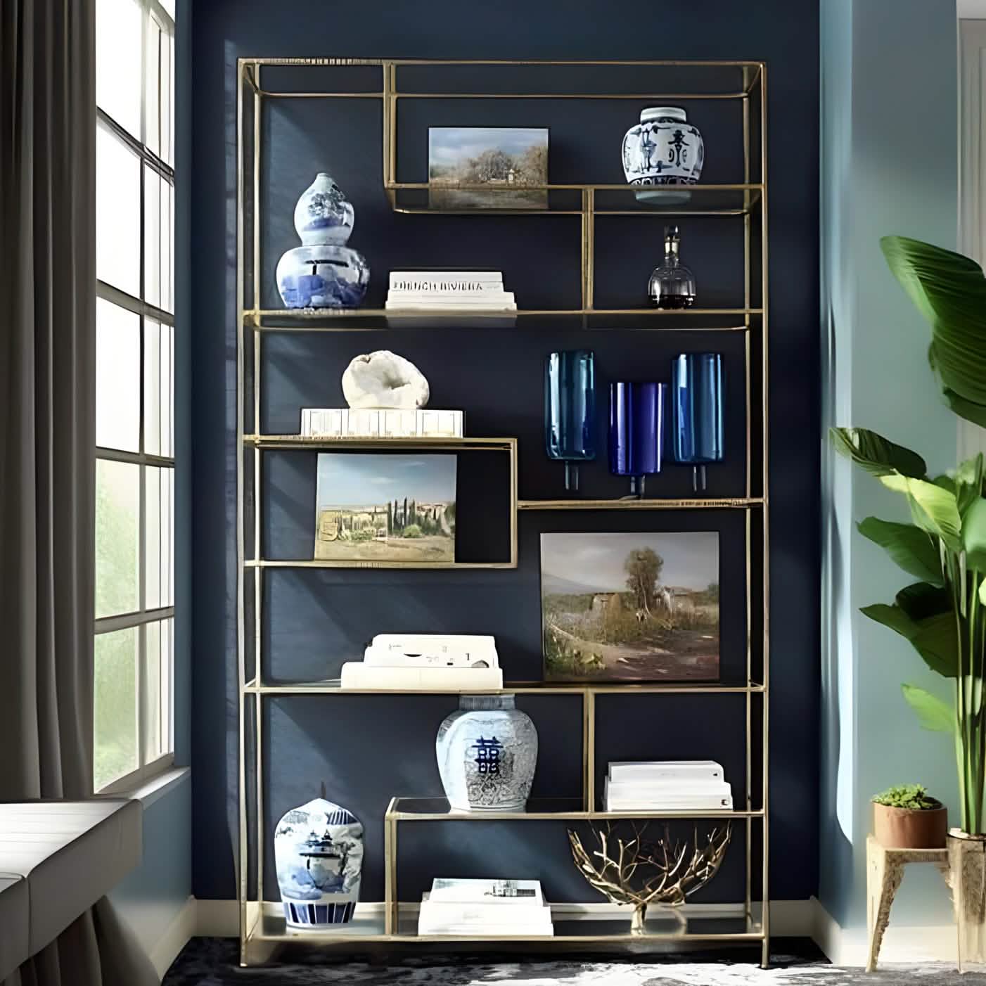 NArt143- وحدة أرفف معدن