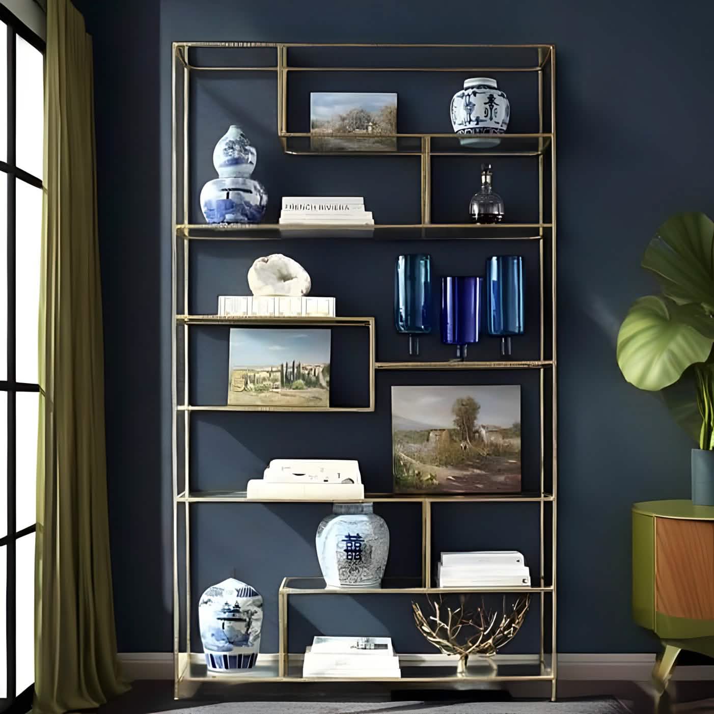 NArt143- وحدة أرفف معدن