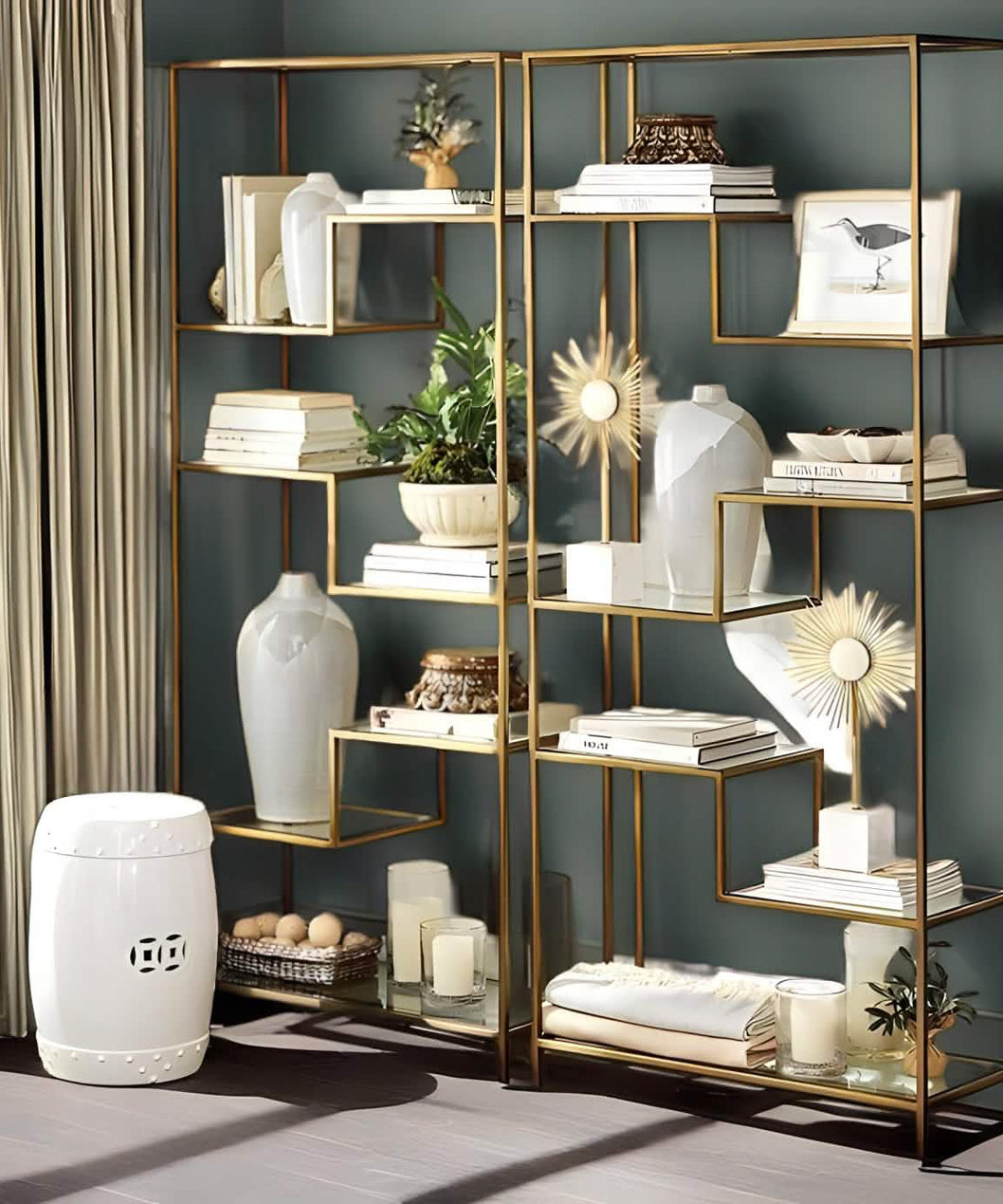 NArt147- وحدة أرفف معدن