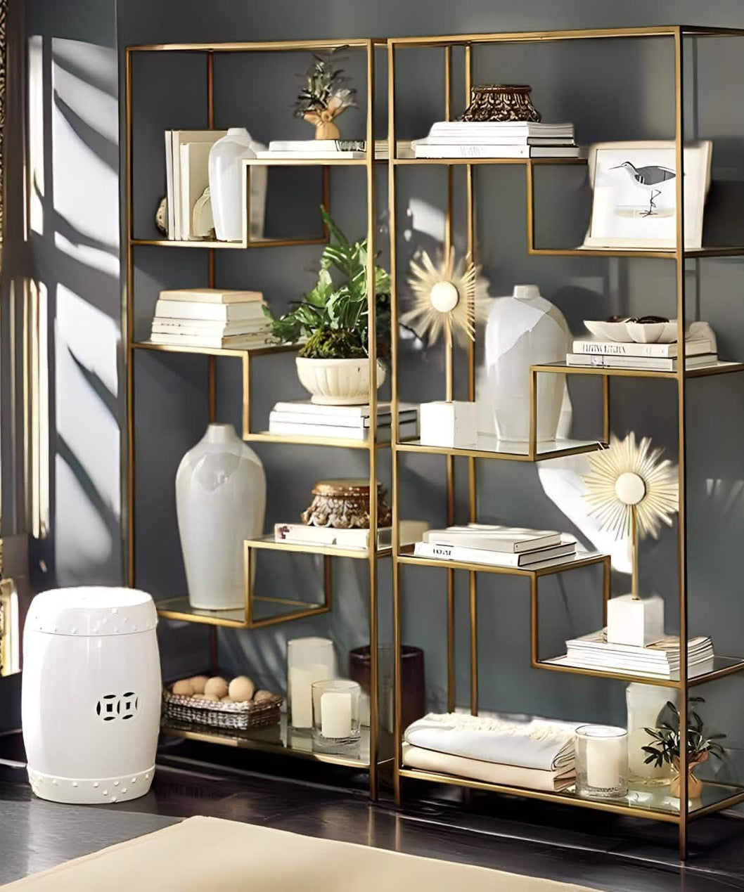 NArt147- وحدة أرفف معدن