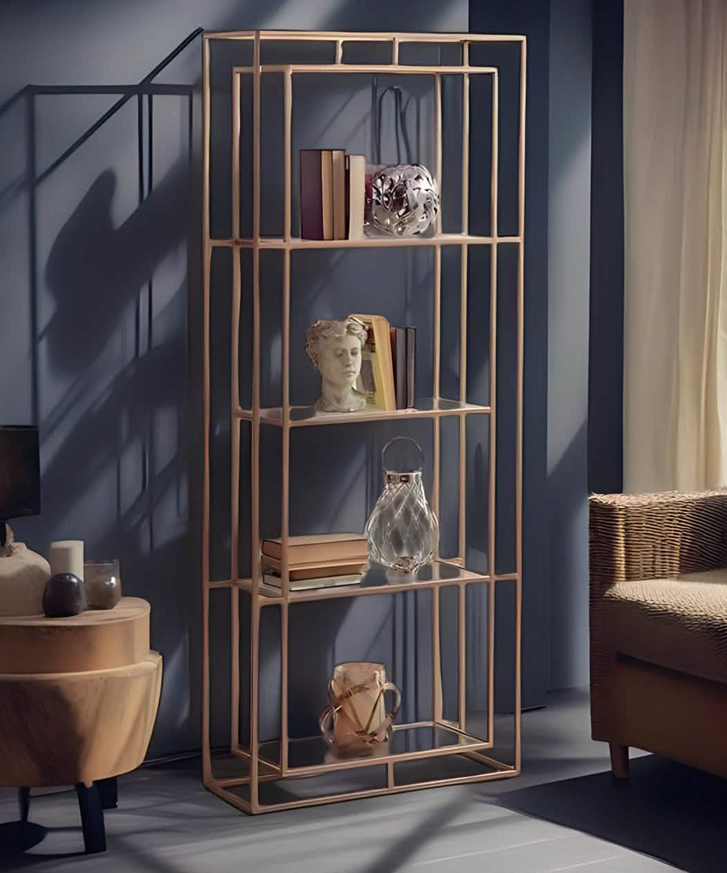 NArt148- وحدة أرفف معدن