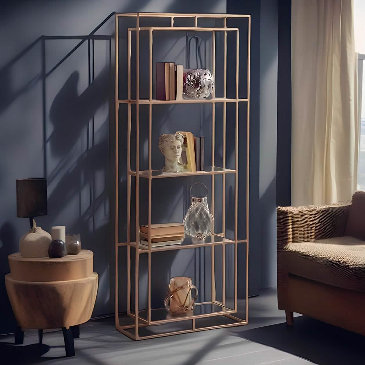 NArt148- وحدة أرفف معدن