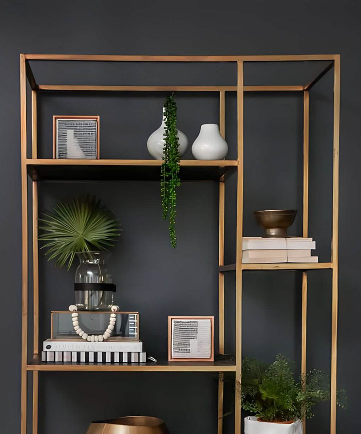 NArt152 - وحدة أرفف معدن و خشب