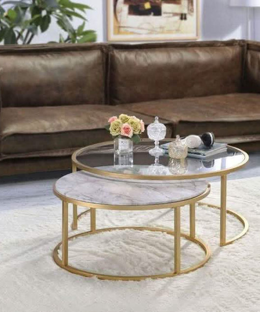 NArt86- ترابيزة قهوة متداخلة معدن