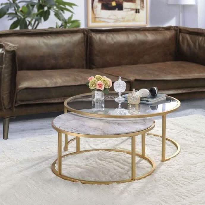 NArt86- ترابيزة قهوة متداخلة معدن