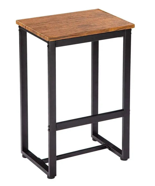 NArt73 - طقم سفرة معدن بسطح خشب