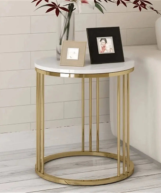 NArt11- Coffee table with metal side table