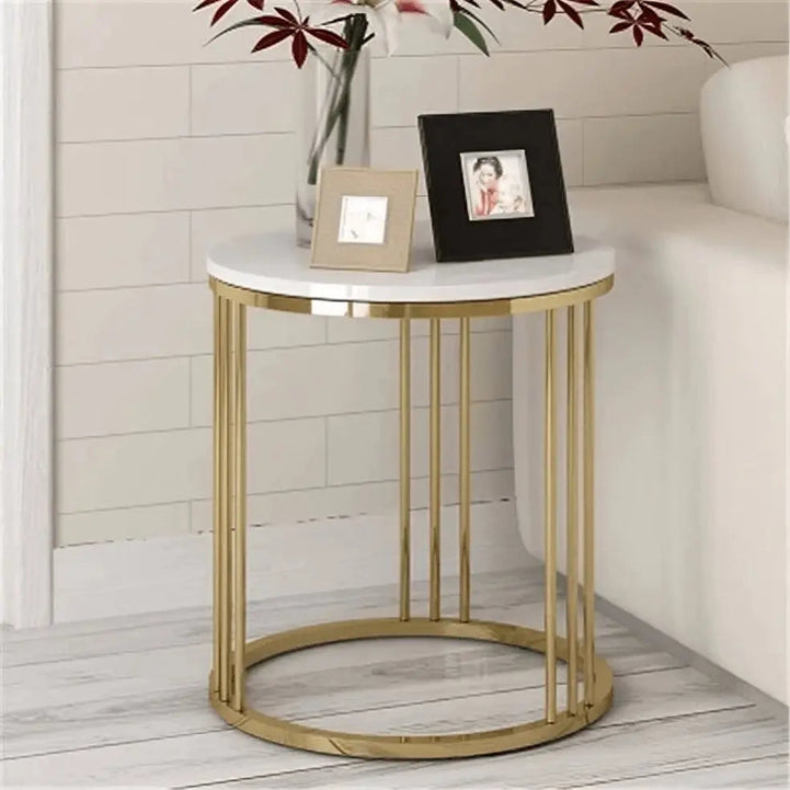 NArt11- Coffee table with metal side table