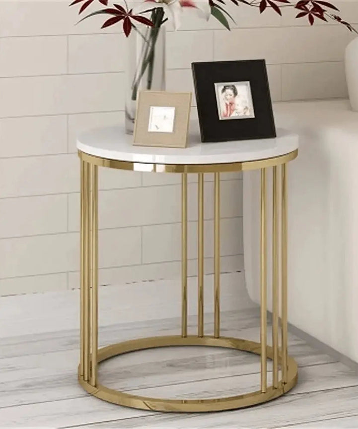 NArt11- Coffee table with metal side table