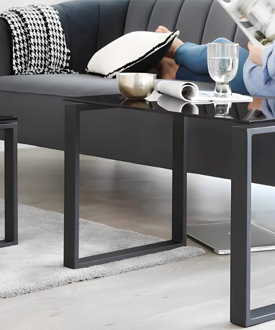 NArt217 - ترابيزة قهوة بسطح زجاج