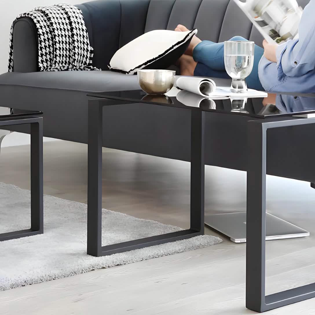 NArt217 - ترابيزة قهوة بسطح زجاج